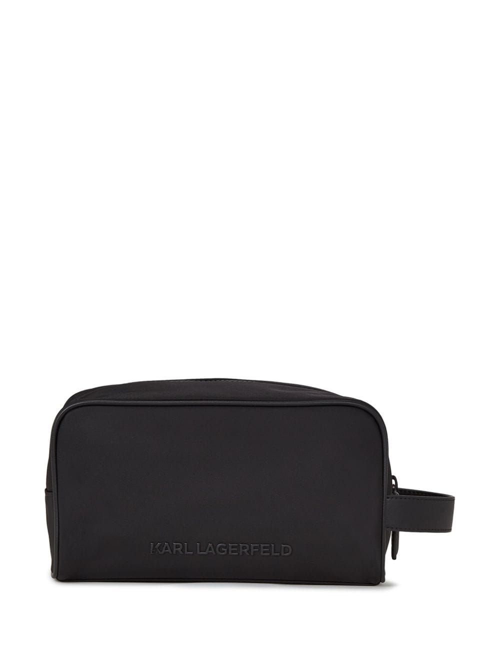 Shop Karl Lagerfeld Ikonik Wash Bag In Black