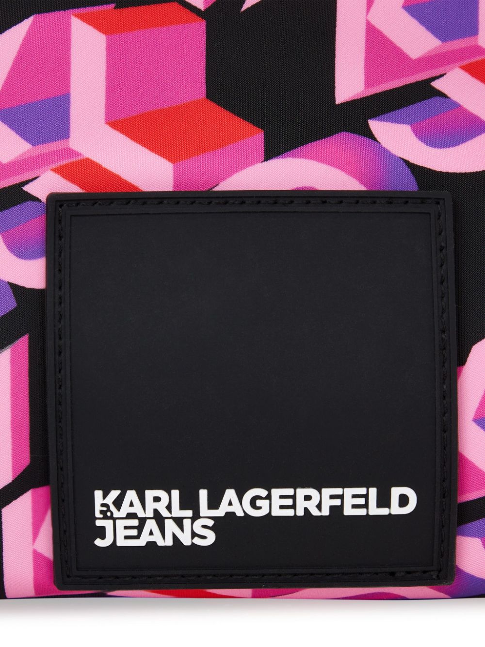 Karl Lagerfeld Jeans Urban shopper met monogramprint Roze