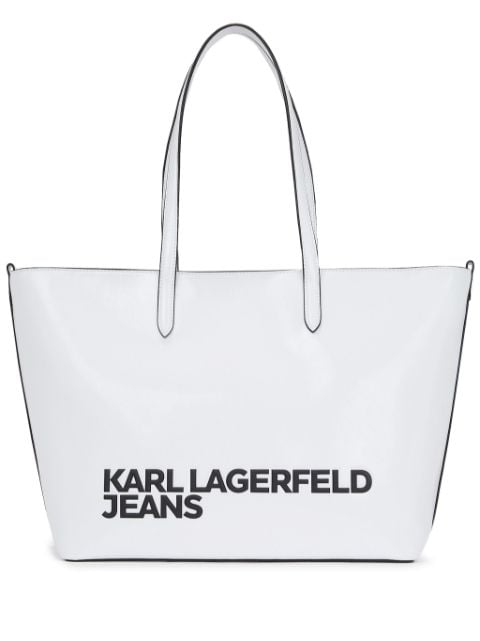 Karl Lagerfeld Jeans Shopper mit Blumen-Print