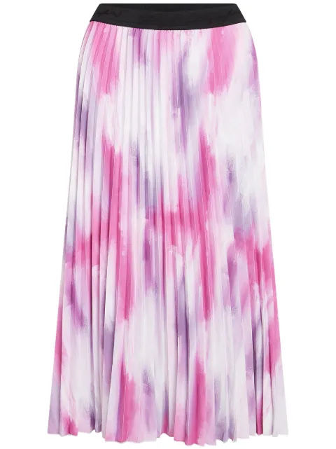 Karl Lagerfeld falda midi estampada plisada