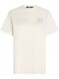 Karl Lagerfeld Ikon Outline organic-cotton T-shirt - White