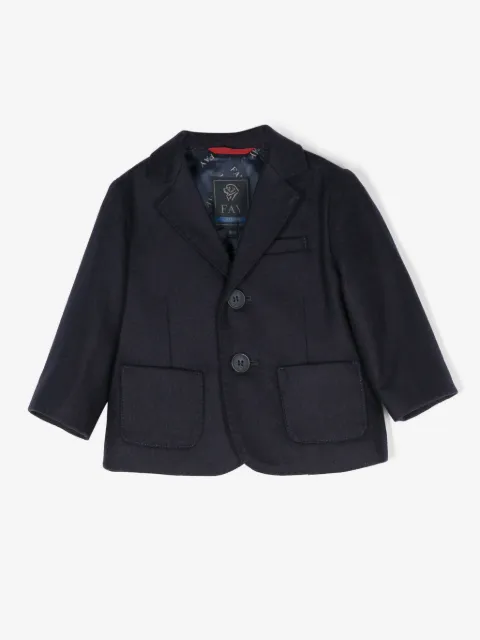Fay Kids blazer con efecto melange y botones