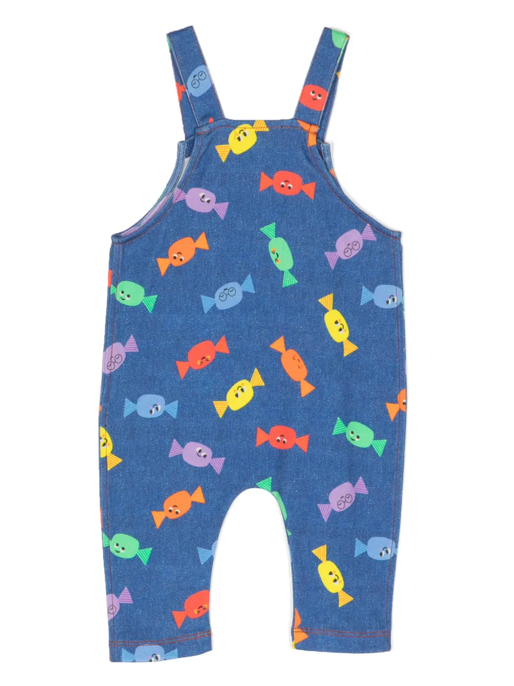 the bonnie mob Romper met bloemenprint - Blauw