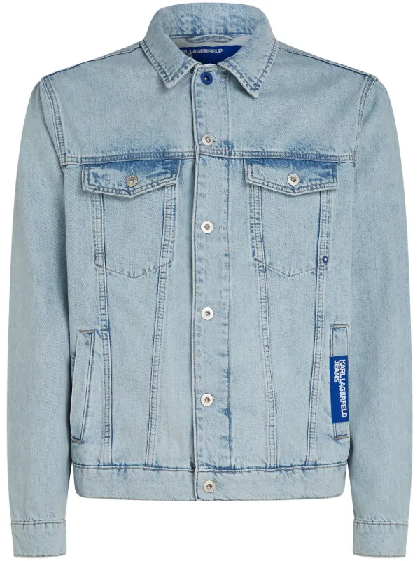 Karl Lagerfeld Jeans organic-cotton Denim Jacket Blue