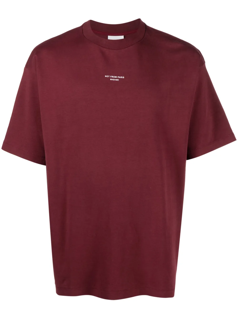 Drôle De Monsieur slogan-print cotton T-shirt