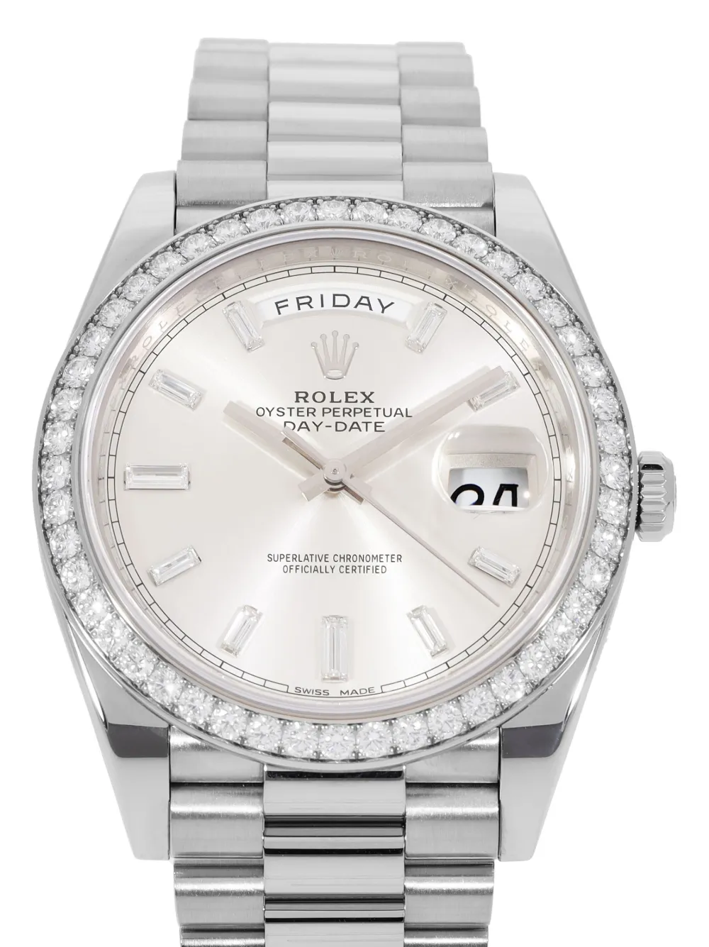 Rolex 2021 pre-owned Day-Date 40mm - Zilver