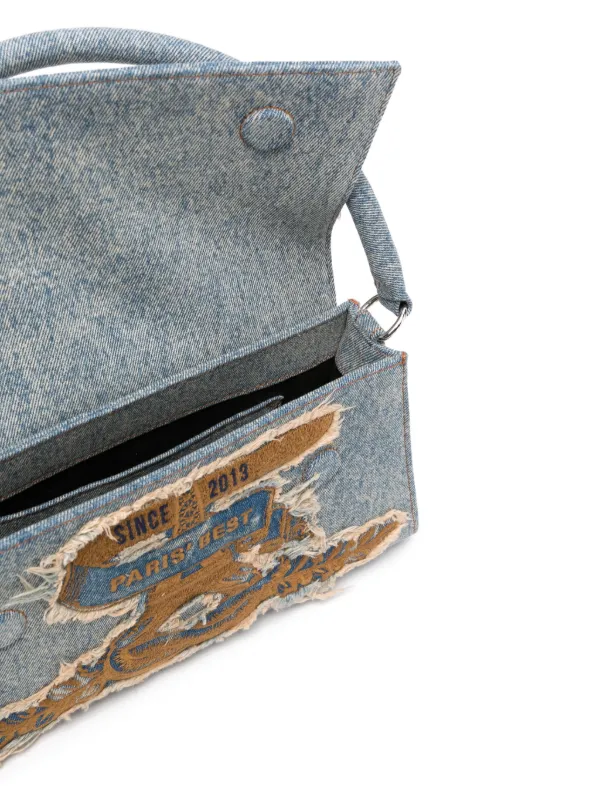 Denim shoulder bag online