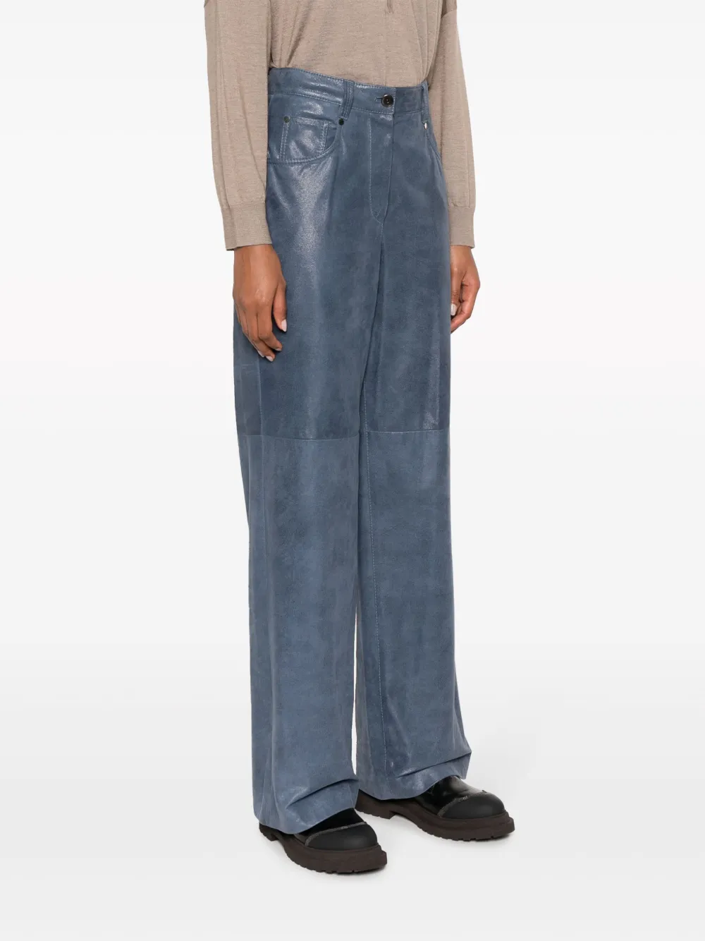 Brunello Cucinelli Straight broek Blauw