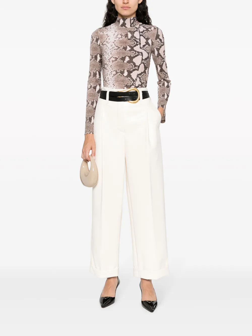 Philosophy Di Lorenzo Serafini high-waist straight-leg trousers - Wit