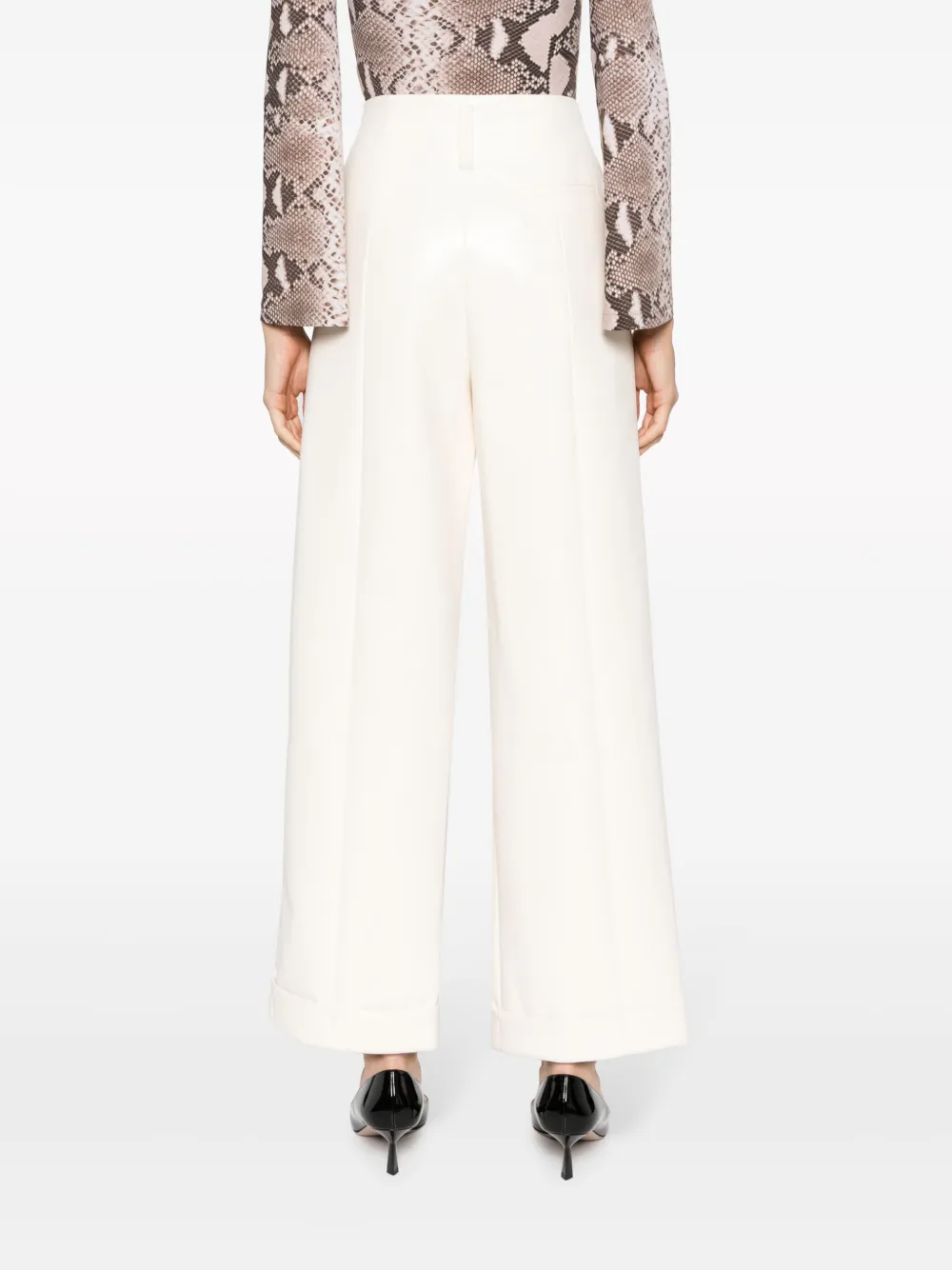 Philosophy Di Lorenzo Serafini High waist broek Wit