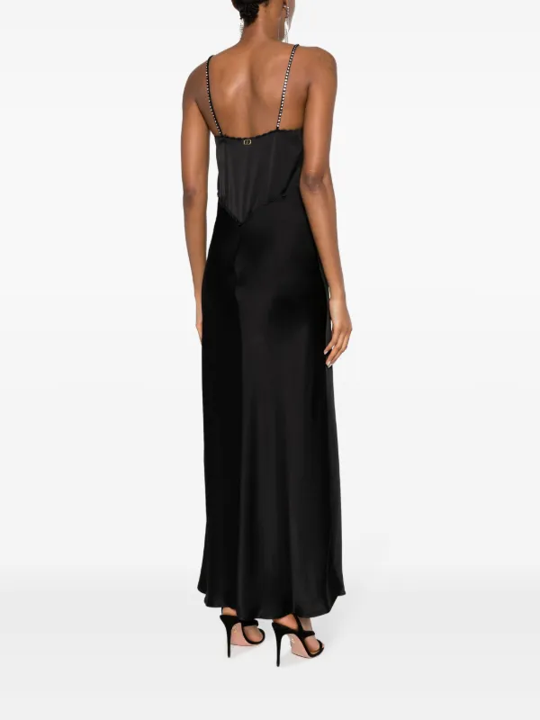 Embroidered bodice maxi dress cheap