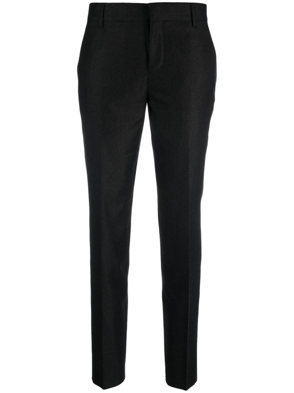 AMI ALEXANDRE MATTIUSSI TAPERED WOOL TROUSERS