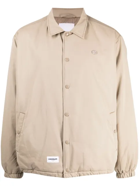 CHOCOOLATE logo-appliqué bomber jacket