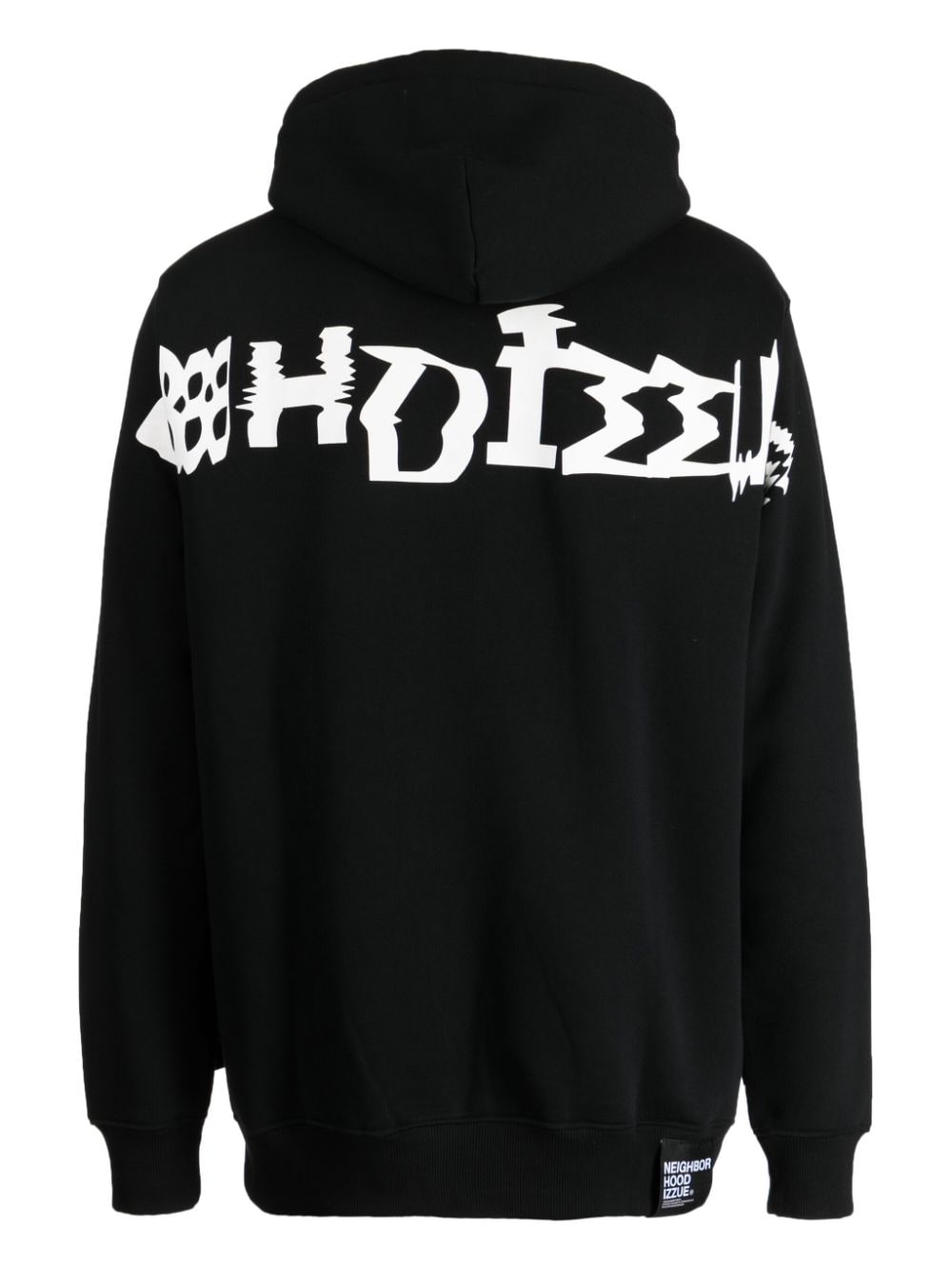 Shop Izzue X Neighborhood Logo-print Drawstring Sweatshirt In Black