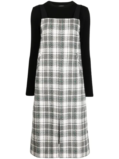 Robe mi-longue à carreaux - b+ab - Modalova