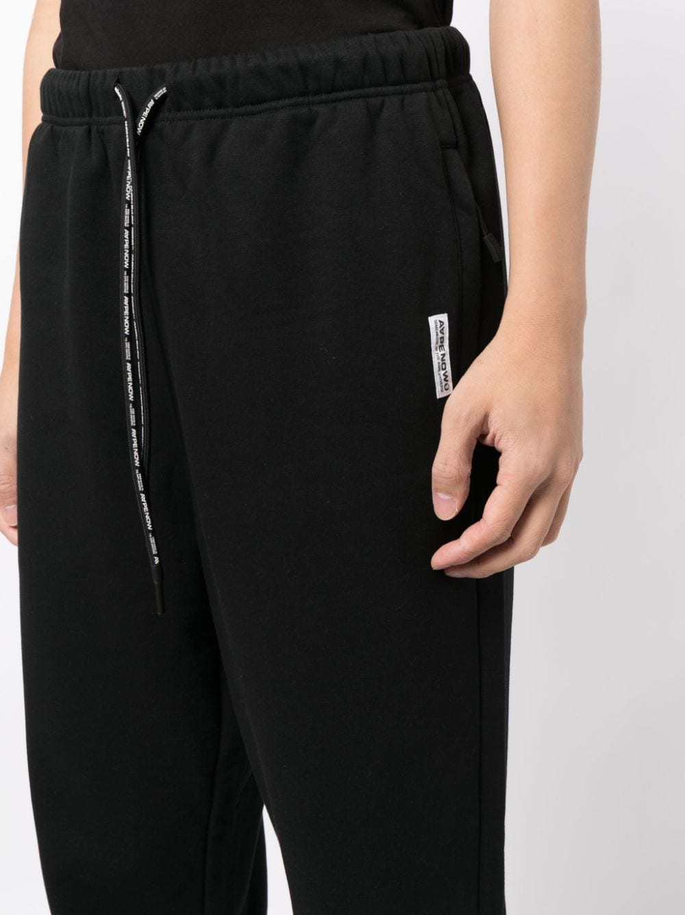 Shop Aape By A Bathing Ape Logo-patch Drawstring-waistband Track Trousers In Black