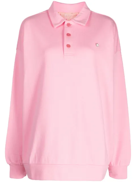 BAPY BY *A BATHING APE® logo-plaque cotton polo top