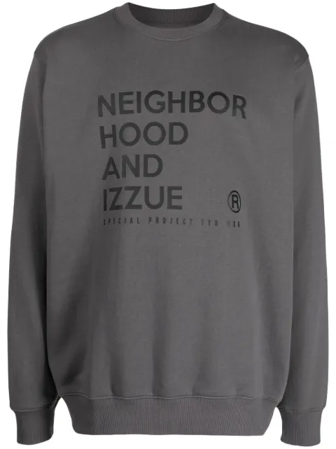 izzue x Neighborhood sweat à logo imprimé
