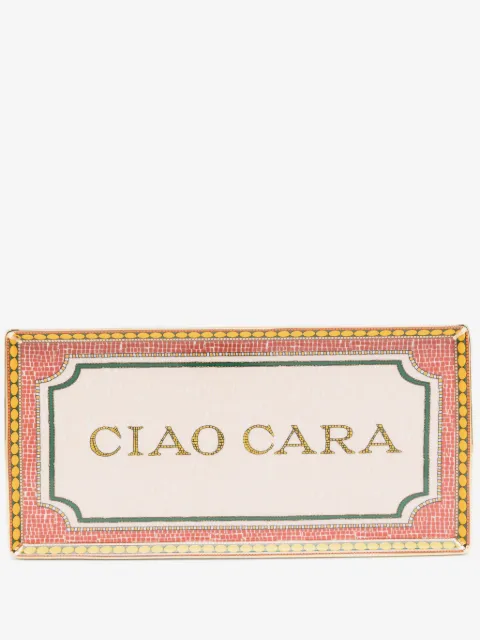 La DoubleJ Ciao Cara mosaic porcelain tray