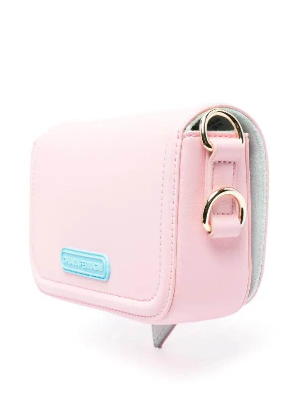 Chiara Ferragni Eyelike logo-embossed Shoulder Bag | Pink Chiara Ferragni Eyelike logo-embossed Shoulder Bag | Pink