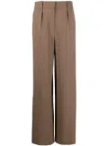 Simkhai check-print tailored trousers - Brown