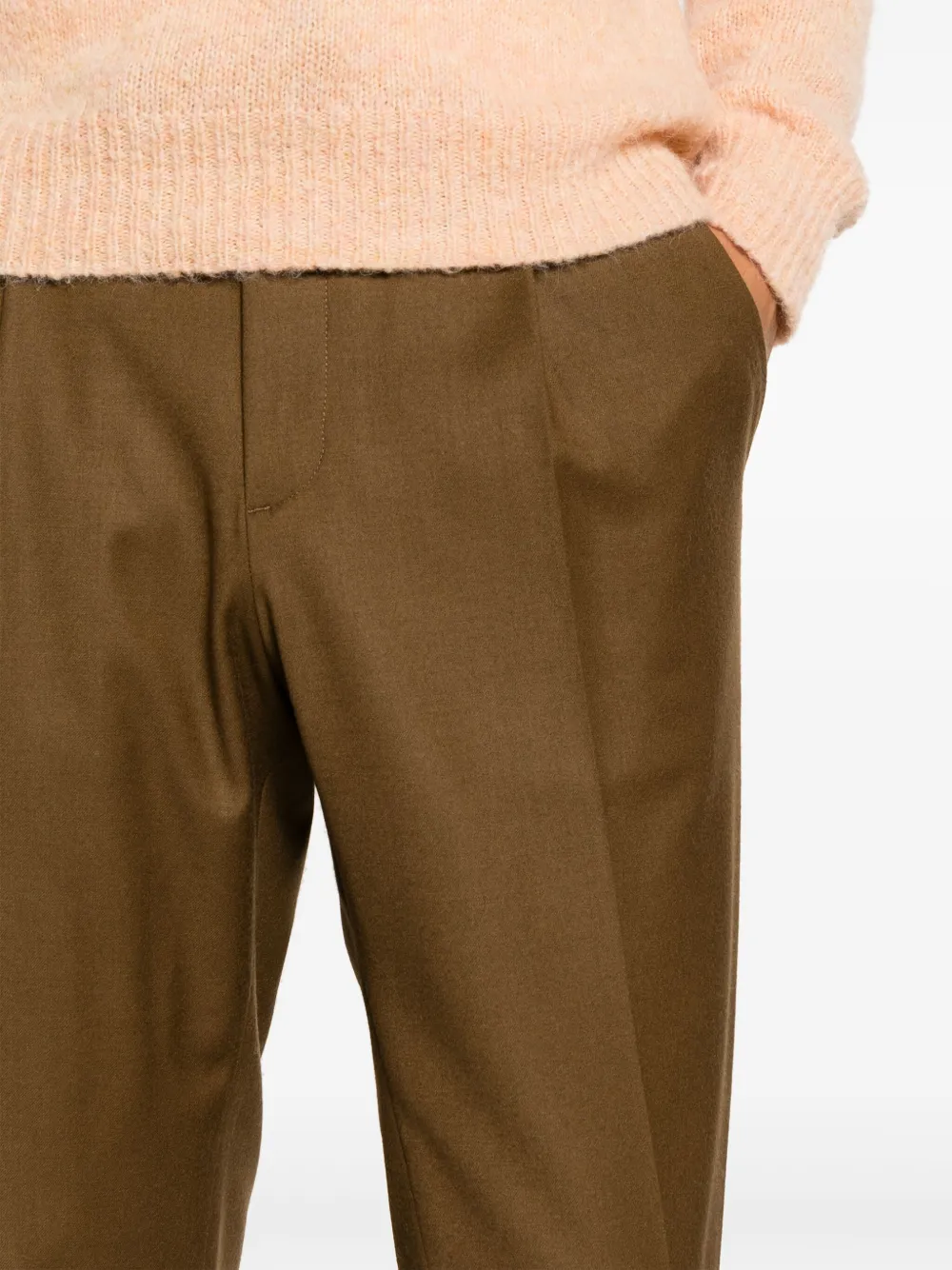 Briglia 1949 Wimbledon broek met trekkoordtaille Bruin