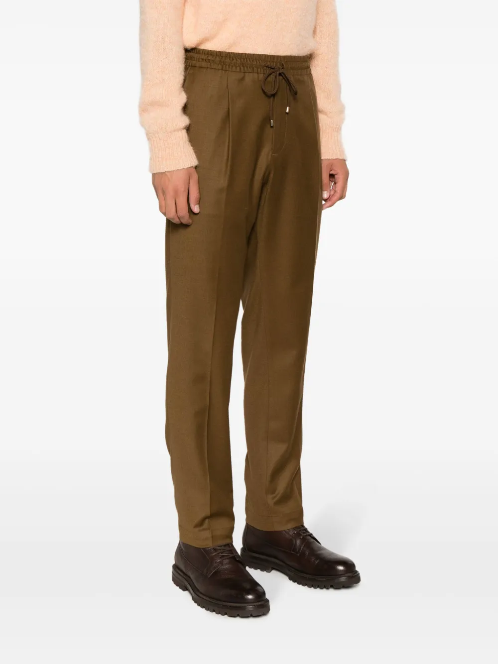 Briglia 1949 Wimbledon broek met trekkoordtaille Bruin