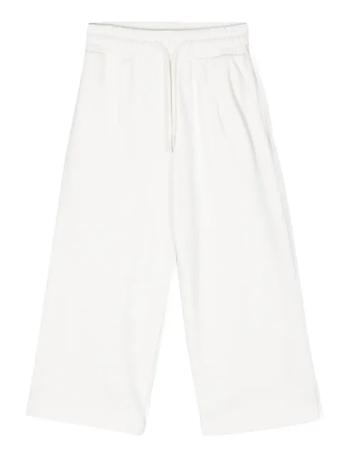 MSGM Kids logo-patch cotton track pants