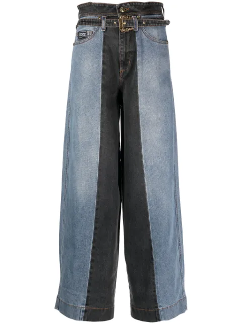Versace Jeans Couture high-rise wide-leg jeans