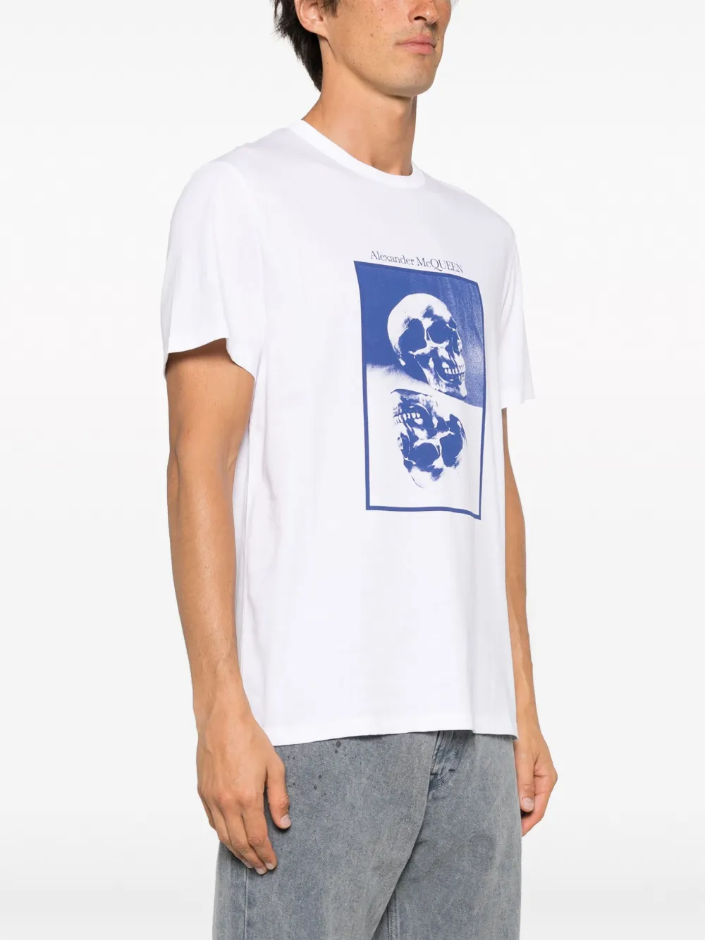 Alexander McQueen T-shirt met grafische print Wit