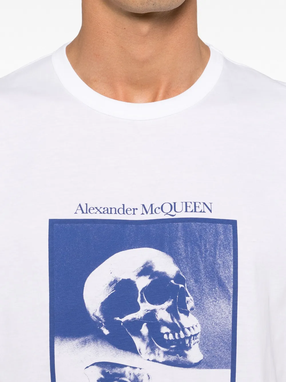 Alexander McQueen T-shirt met grafische print Wit