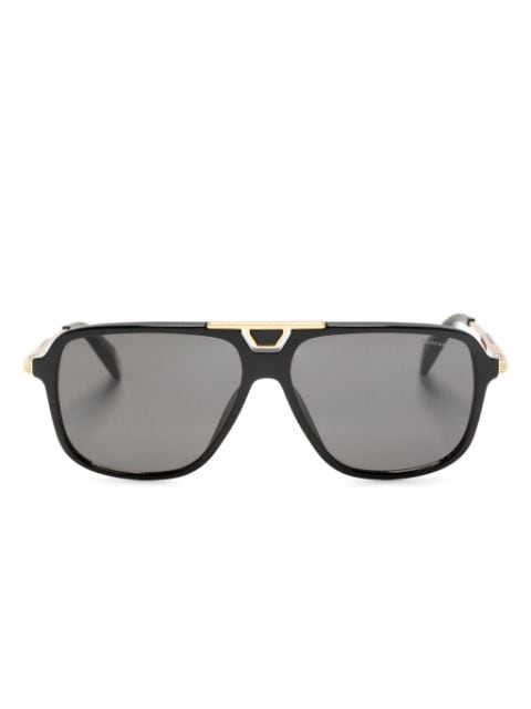 Chopard Eyewear lentes de sol con armazón estilo piloto y logo grabado