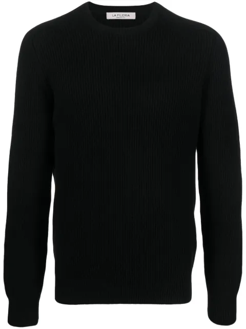 Fileria ribbed-knit crew-neck jumper