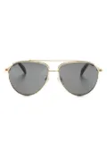 Chopard Eyewear logo-plaque pilot-frame sunglasses - Gold