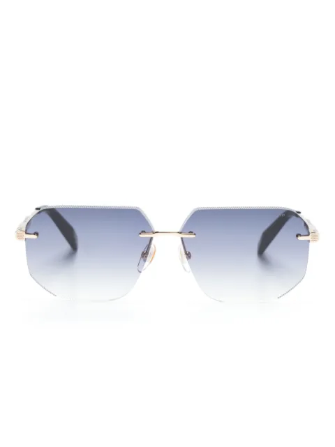Chopard Eyewear lentes de sol con armazón geométrica y logo grabado