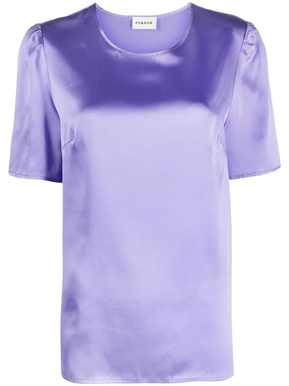 P.A.R.O.S.H. Zijden T-shirt Paars
