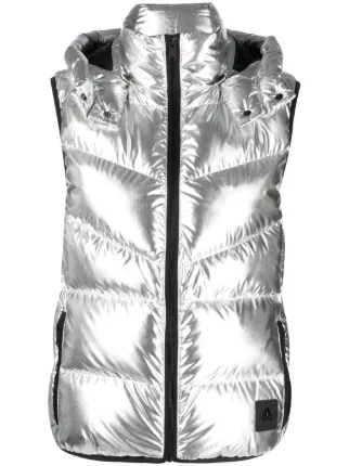 Moose Knuckles detachable-hood Metallic Gilet - Farfetch