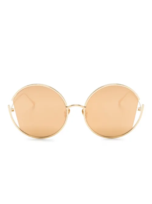 Lunettes de soleil rondes Quarry C1 - Linda Farrow - Modalova
