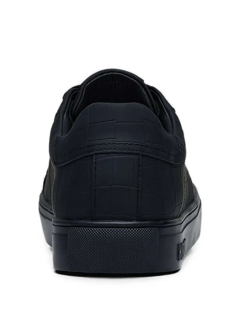 Hide&Jack Sneakers met krokodillen-reliëf Zwart