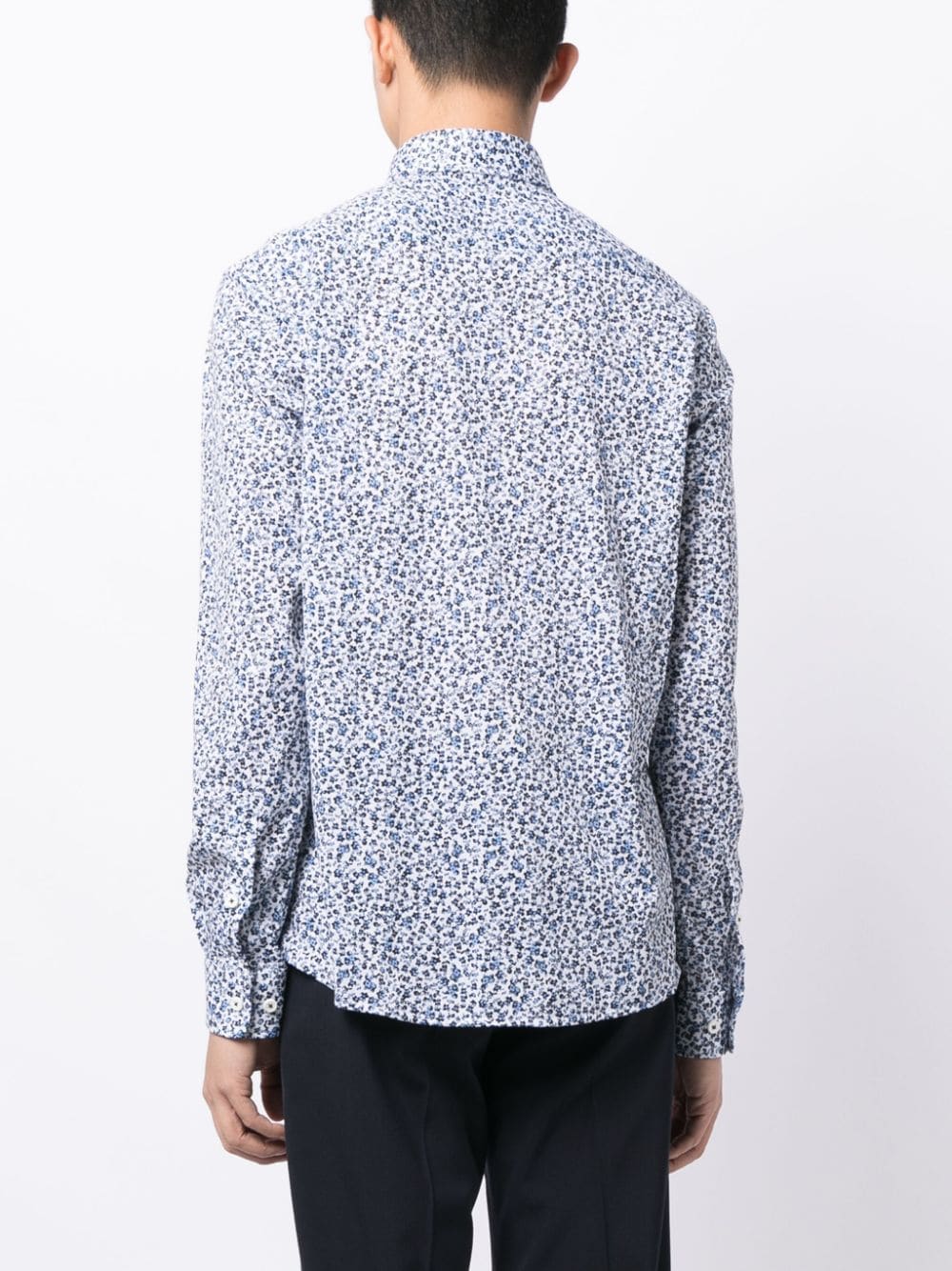 BOSS floral-print slim-cut Shirt - Farfetch