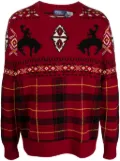 Polo Ralph Lauren fair isle-knit wool-blend jumper - Red