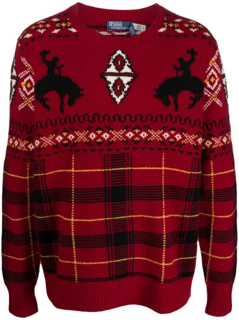 Polo Ralph Lauren fair isle-knit wool-blend jumper