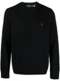 Polo Ralph Lauren Polo Pony-embroidered knitted jumper - Black