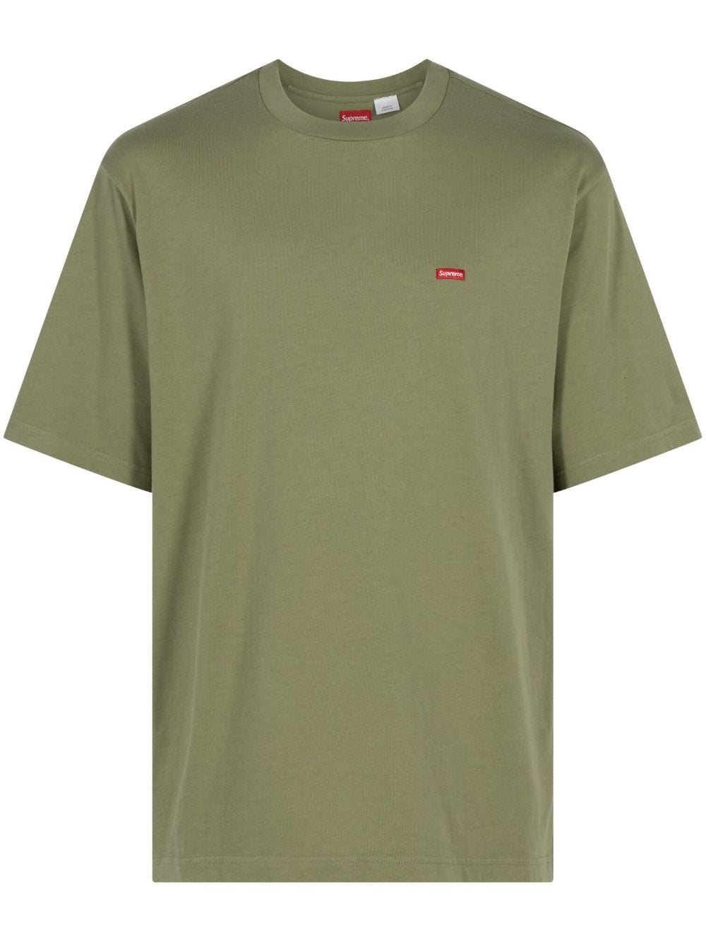 Supreme Small Box Logo Cotton T-shirt In Green