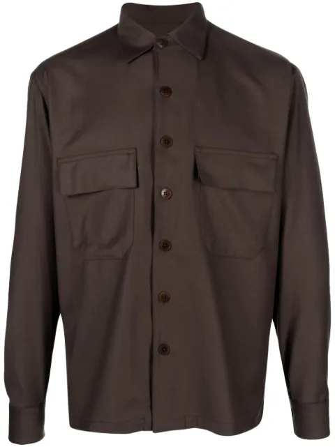 Costumein long-sleeve virgin wool shirt