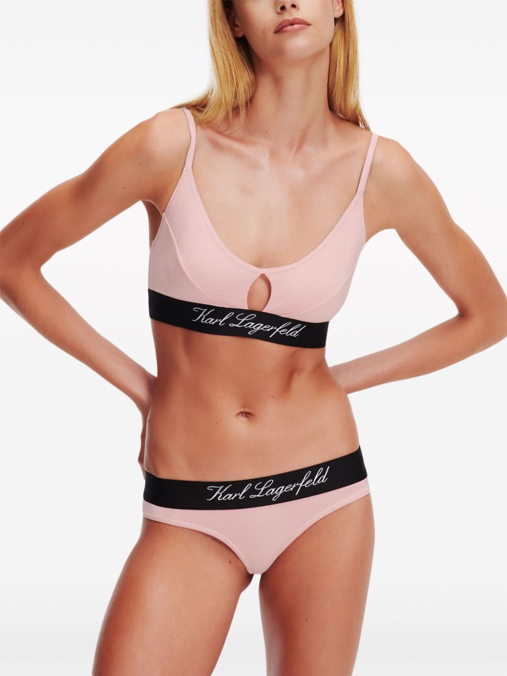 Karl Lagerfeld Hotel Karl Low waist slip Roze