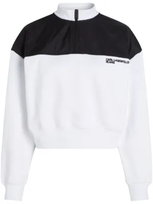 Adidas half black half white online sweatshirt