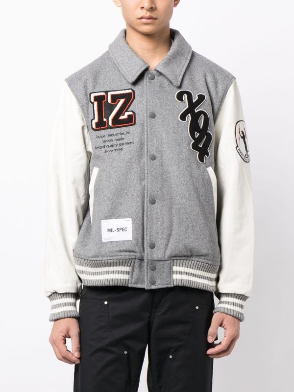 Izzue embroidered-logo Detail Bomber Jacket - Farfetch