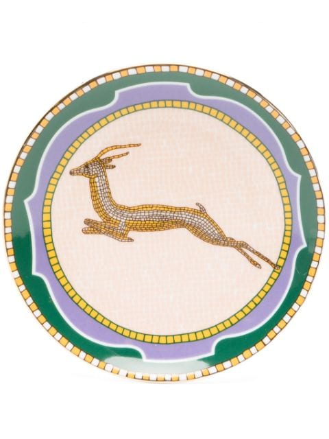 La DoubleJ doe-mosaic porcelain plate (13cm)