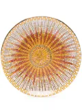 La DoubleJ sun mosaic porcelain plate (13cm) - Orange